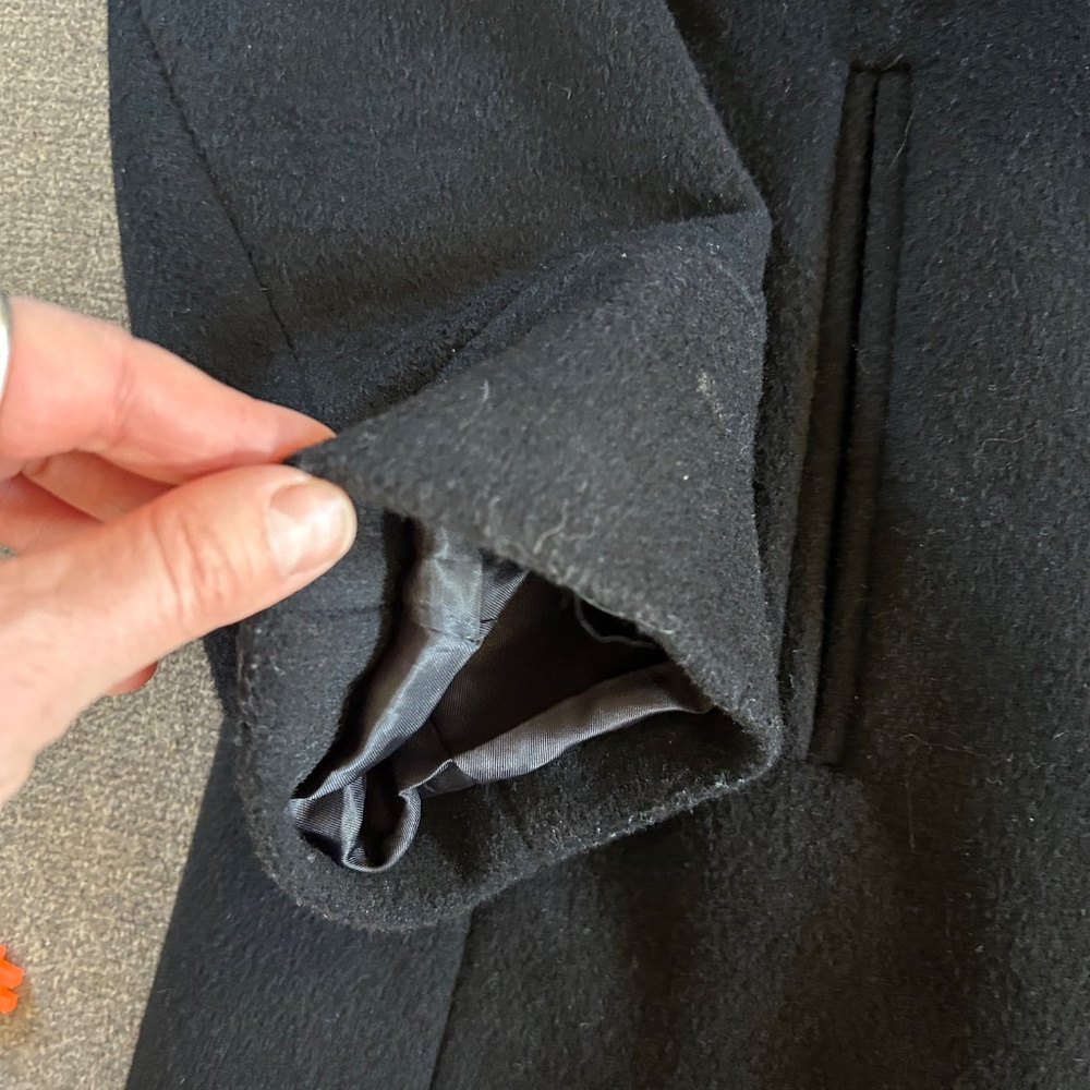 🌺Wool St. John’s Bay Heavy Pea Coat - Picture 6 of 12
